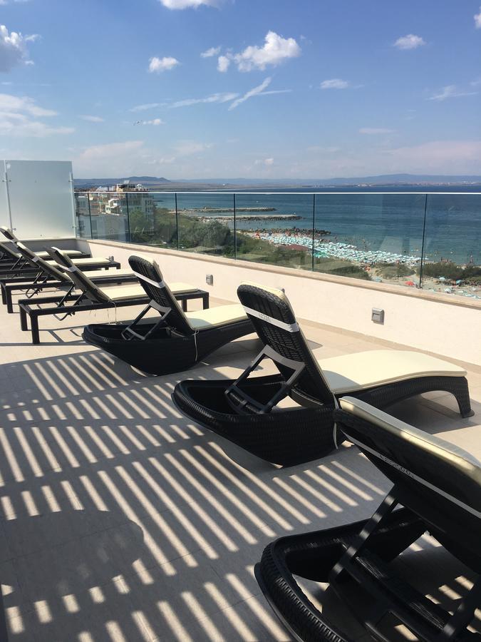 Ferienwohnung Golden Sea View Penthouse Pomorie Exterior foto